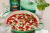 Rote Rüben Risotto mit Radieschengrün-Pesto und Manouri 
